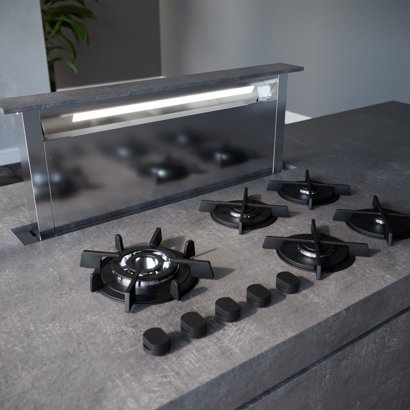 downdraft stone open